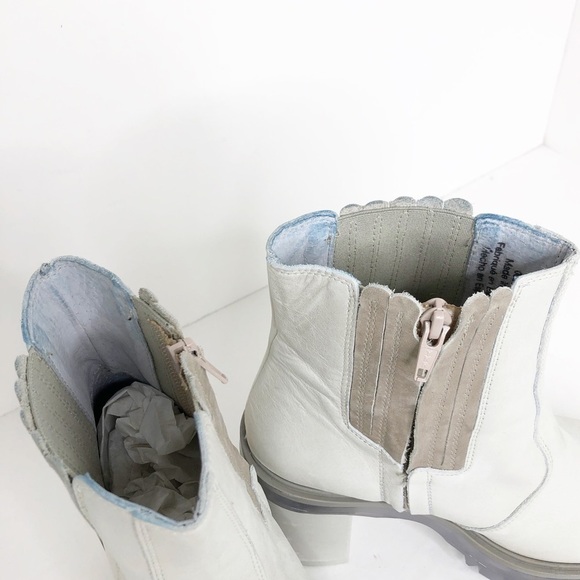 Free people ivory leather Chelsea boots - Picture 6 of 15